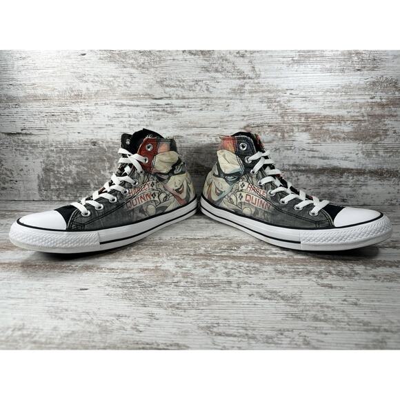 Men's Converse Chuck Taylor All Star DC Comics Harley Quinn Sneakers Sz 9 EUC! - Picture 7 of 9